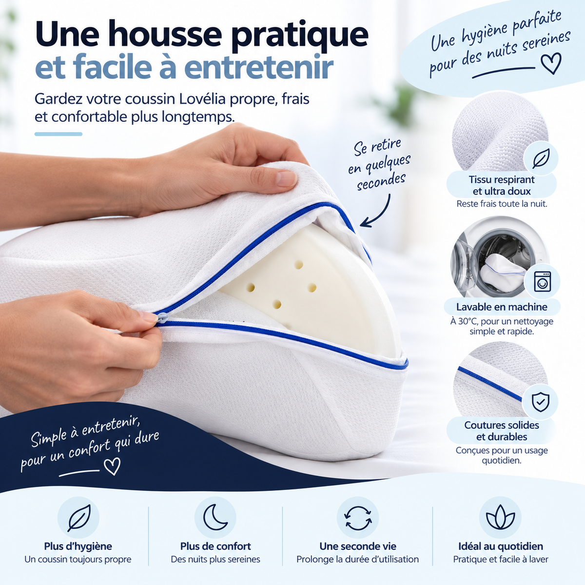 Lot de 2 housses Lovélia